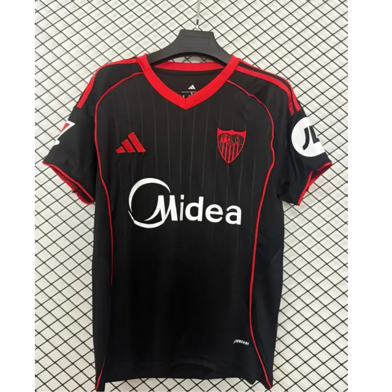 Camiseta Sevilla FC 2025/2026 Third Negro con Parche La Liga