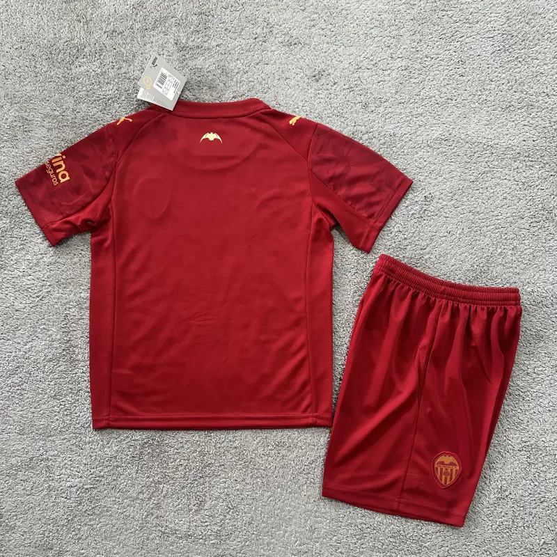 Camiseta Valencia 2025/2026 Away Rojo Niño Kit