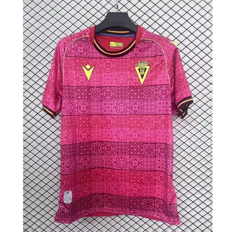 Camiseta Cadiz 2025/2026 Away Rojo Oscuro