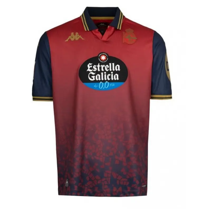 Camiseta Deportivo de La Coruña 2025/2026 Away Rojo con Parche La Liga