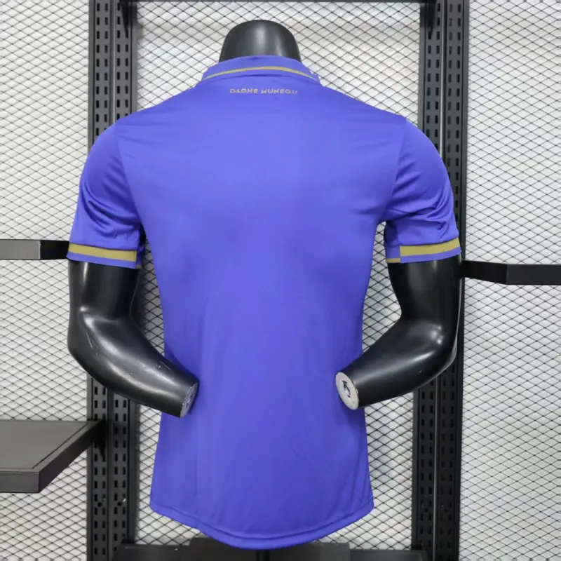 Camiseta Monaco 2025/2026 Away Azul/Dorado (EDICIÓN JUGADOR)