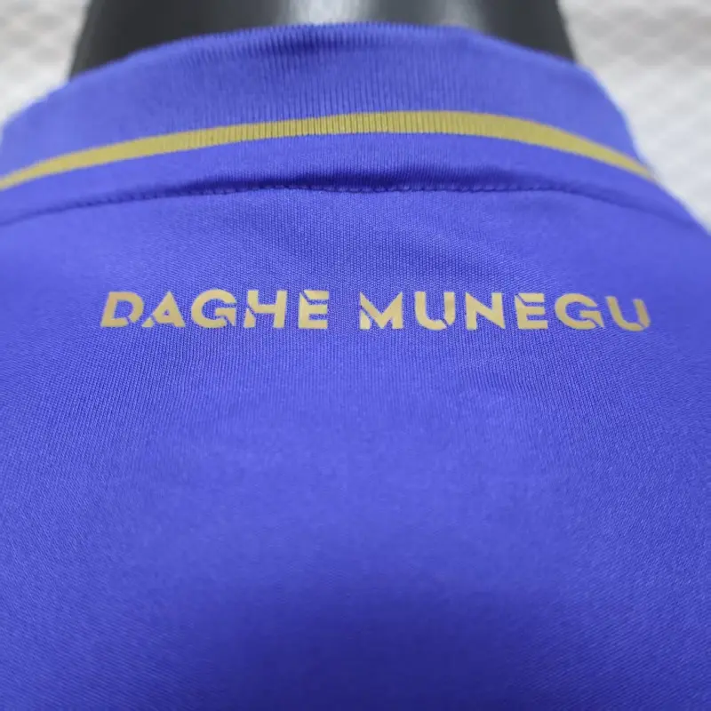 Camiseta Monaco 2025/2026 Away Azul/Dorado (EDICIÓN JUGADOR)