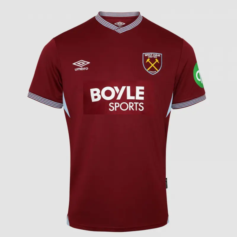 Camiseta West Ham United 2025/2026 Home Rojo Oscuro