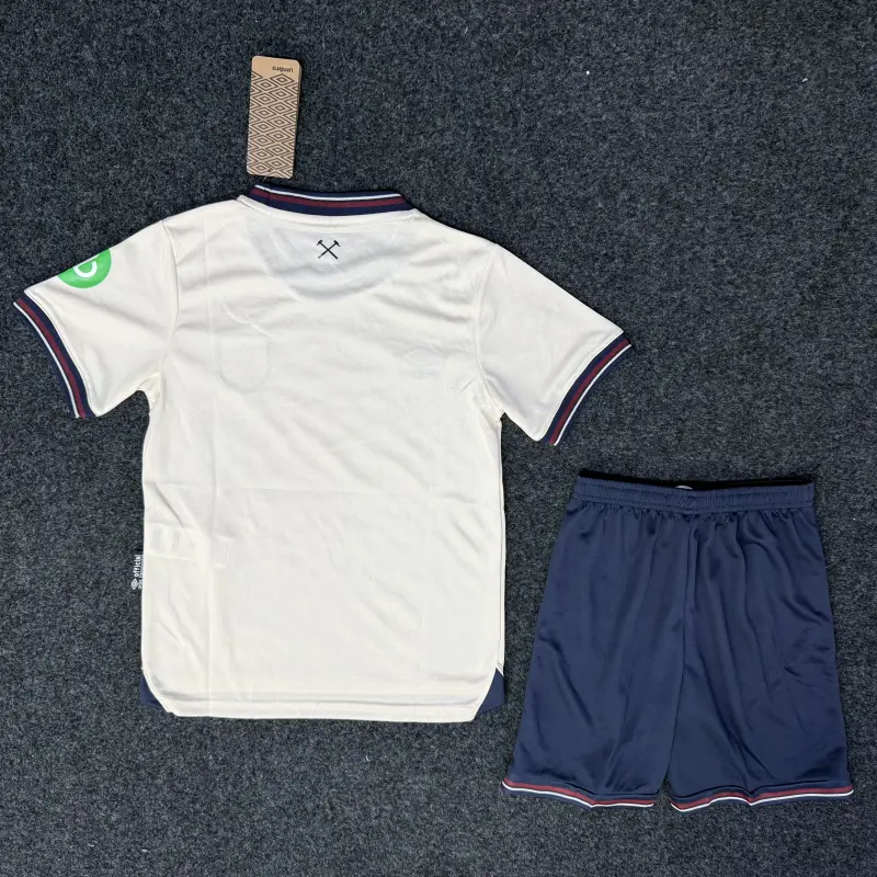 Camiseta West Ham United 2025/2026 Away Beige Niño Kit