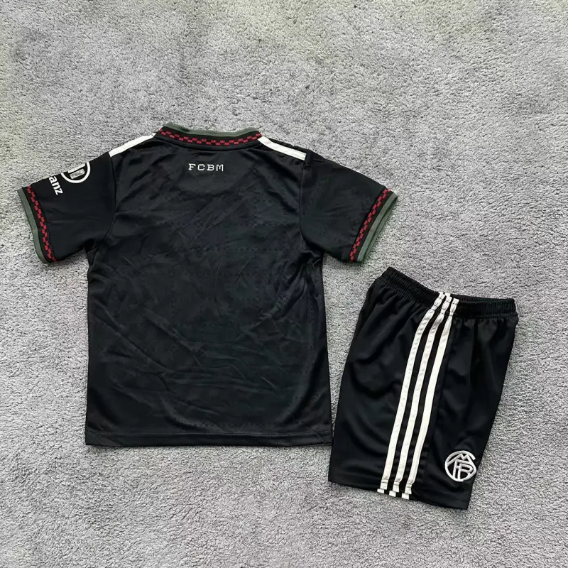 Camiseta Bayern Múnich 2025/2026 Third Negro Niño Kit