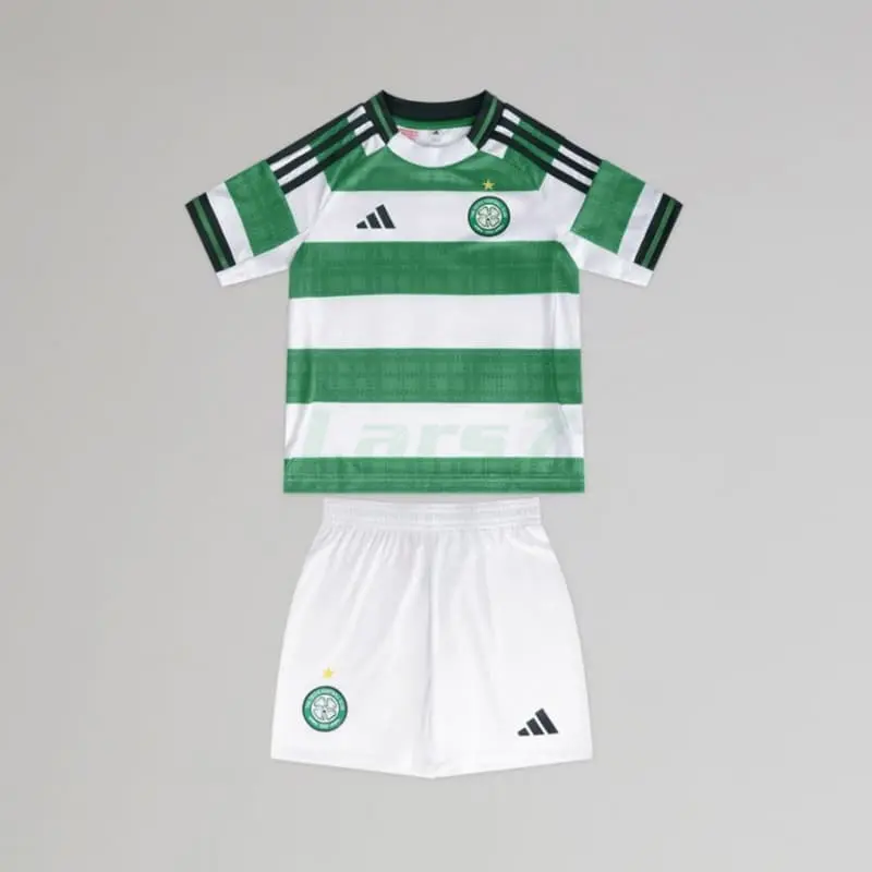 Camiseta Celtic 2025/2026 Home Verde/Blanco Niño Kit