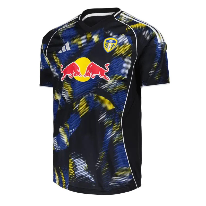 Camiseta Leeds United 2025/2026 Third Negro/Azul/Amarillo
