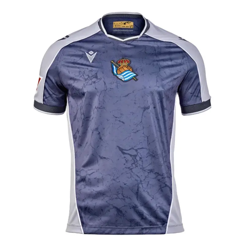 Camiseta Real Sociedad 2025/2026 Away Azul Marino/Gris con Parche La Liga