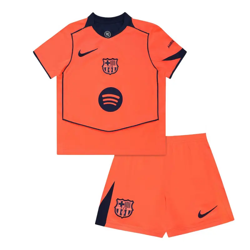 Camiseta Barcelona 2025/2026 Third Naranja Niño Kit