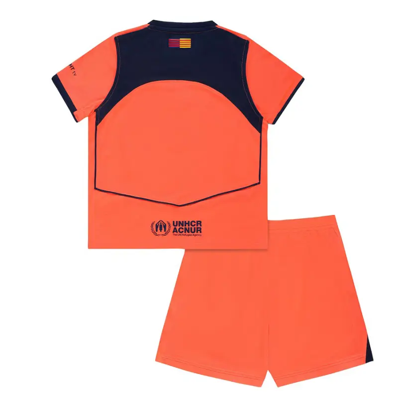 Camiseta Barcelona 2025/2026 Third Naranja Niño Kit