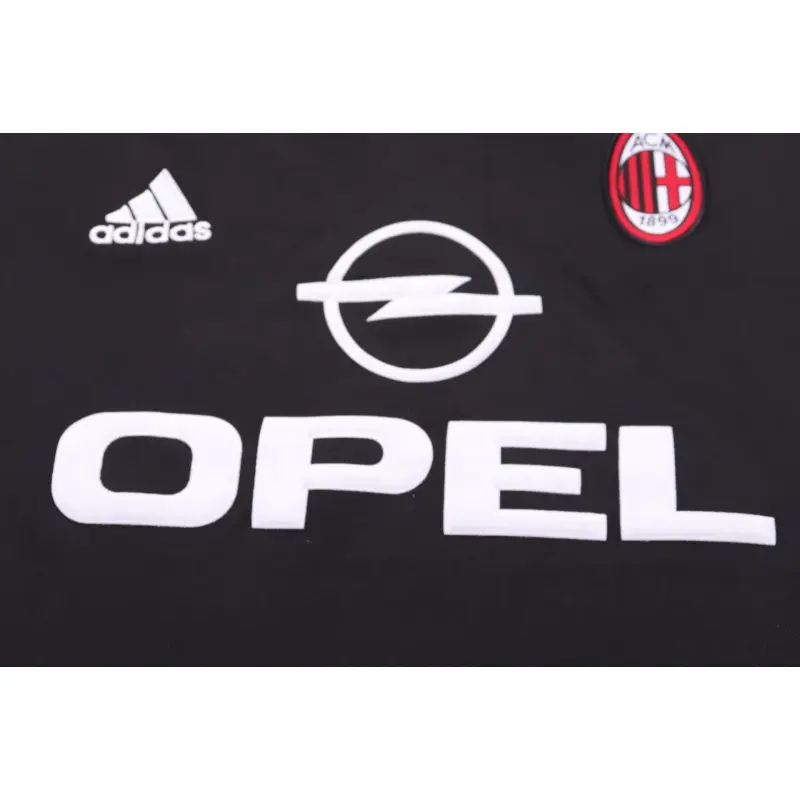 Camiseta AC Milan 2000/01 Third Retro Negro/Rojo Niño Kit