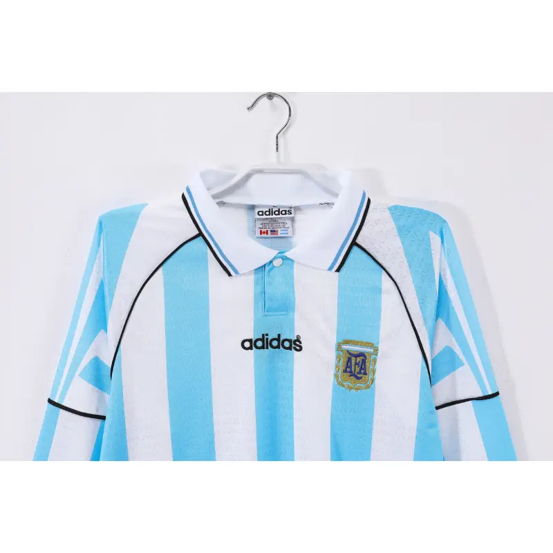 Camiseta Argentina 1996 Home Retro ML Azul/Blanco