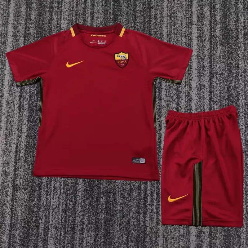 Camiseta AS Roma 2013/14 Home Retro Rojo Niño Kit