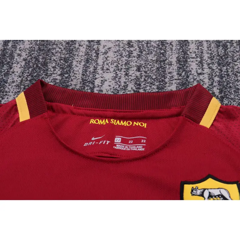 Camiseta AS Roma 2013/14 Home Retro Rojo Niño Kit