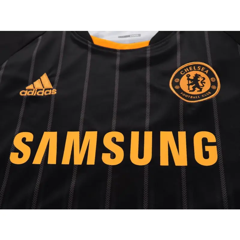 Camiseta Chelsea 2010/11 Away Retro Negro/Naranja Niño Kit