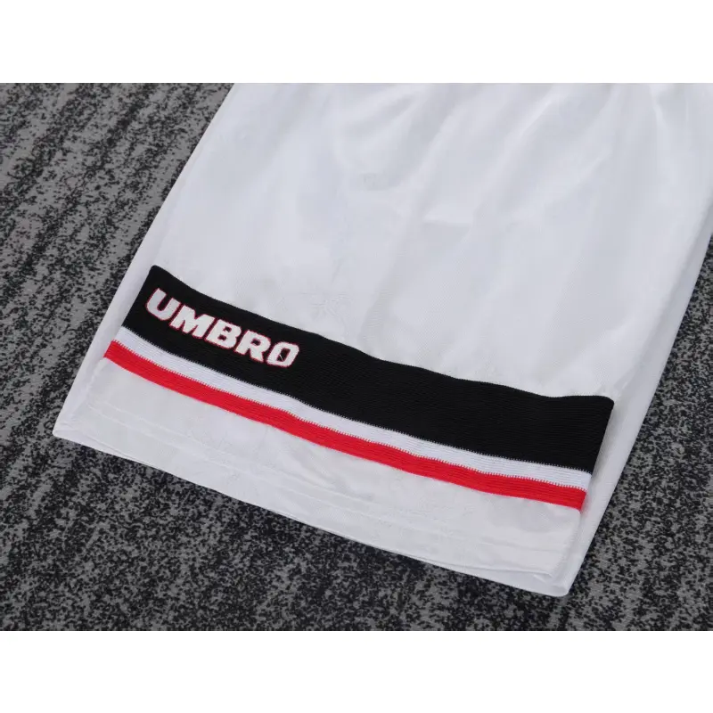 Camiseta Manchester United 1998/99 Away Retro Blanco Niño Kit