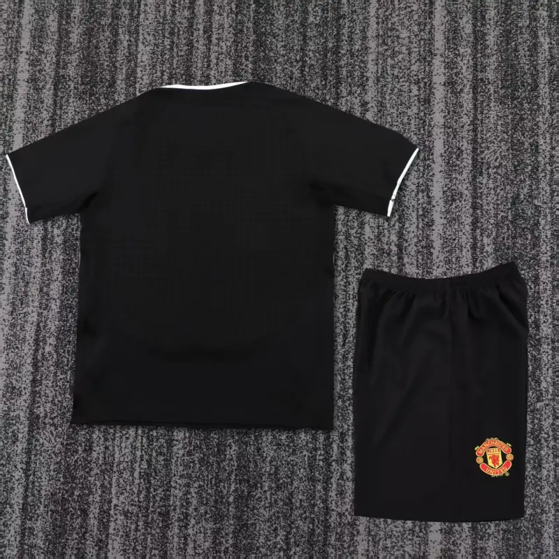Camiseta Manchester United 2003/04 Away Retro Negro Niño Kit