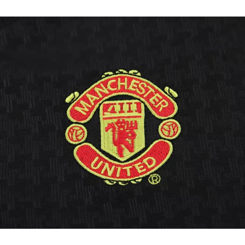 Camiseta Manchester United 2003/04 Away Retro Negro Niño Kit