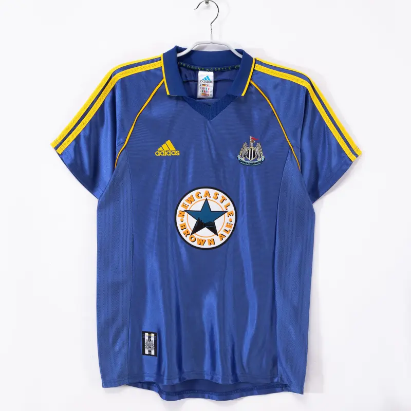 Camiseta Newcastle United 1998/00 Away Retro Azul Camiseta Newcastle United 1998/00 Away Retro Azul