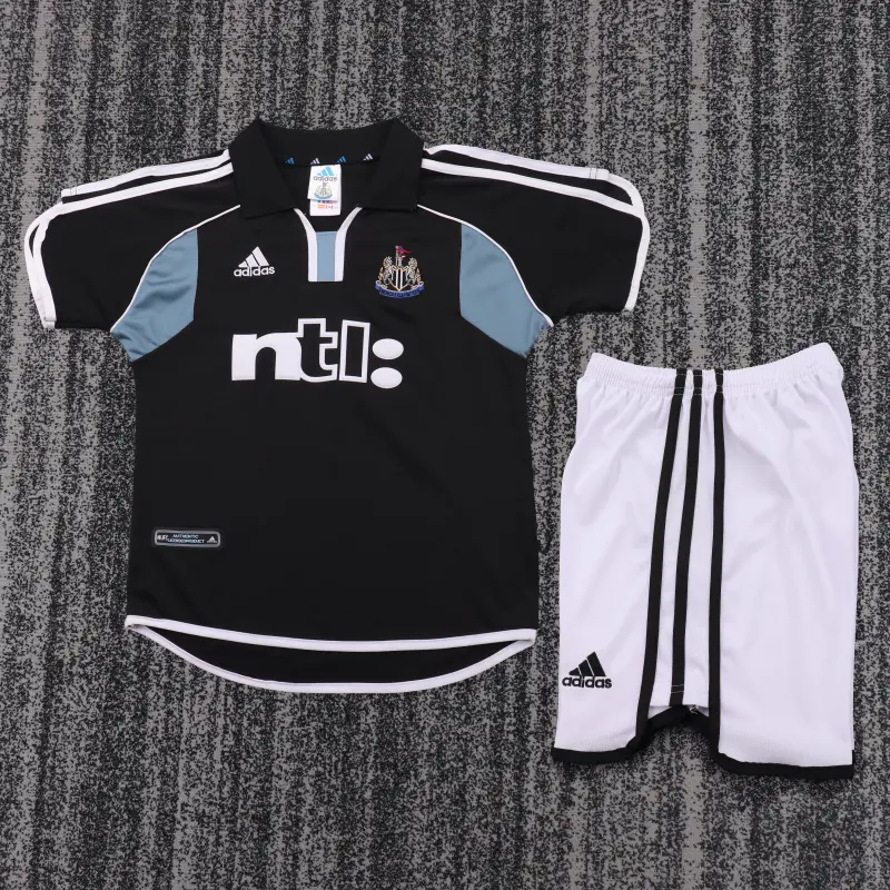 Camiseta Newcastle United 2000/01 Away Retro Negro Niño Kit