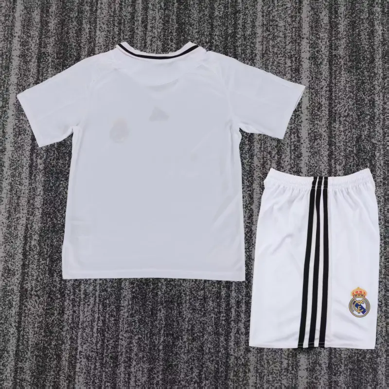 Camiseta Real Madrid 2008/09 Home Retro Blanco Niño Kit