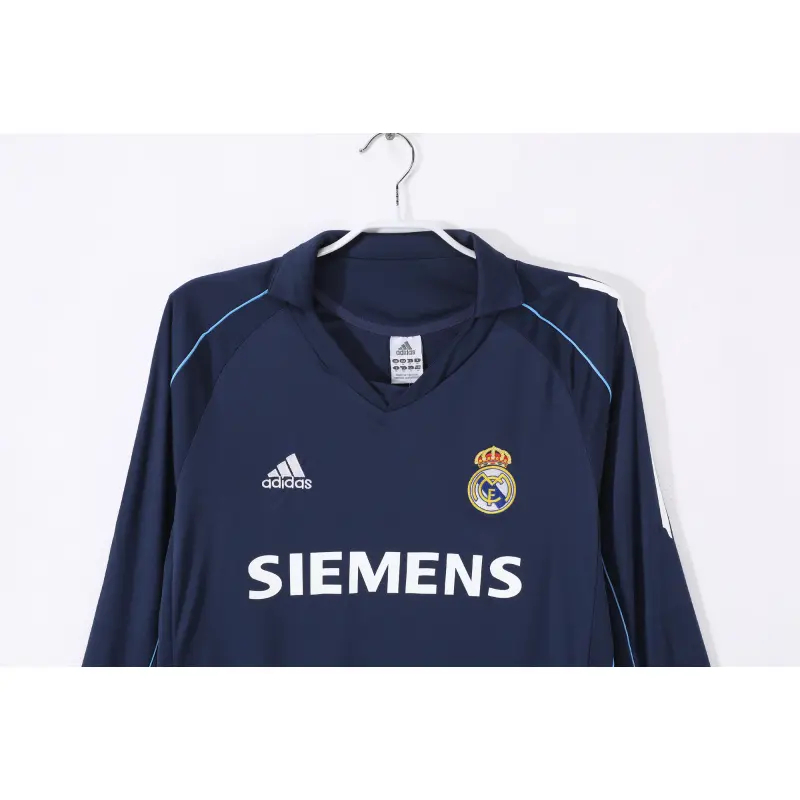 Camiseta Real Madrid 2005/06 Away Retro ML Azul Marino