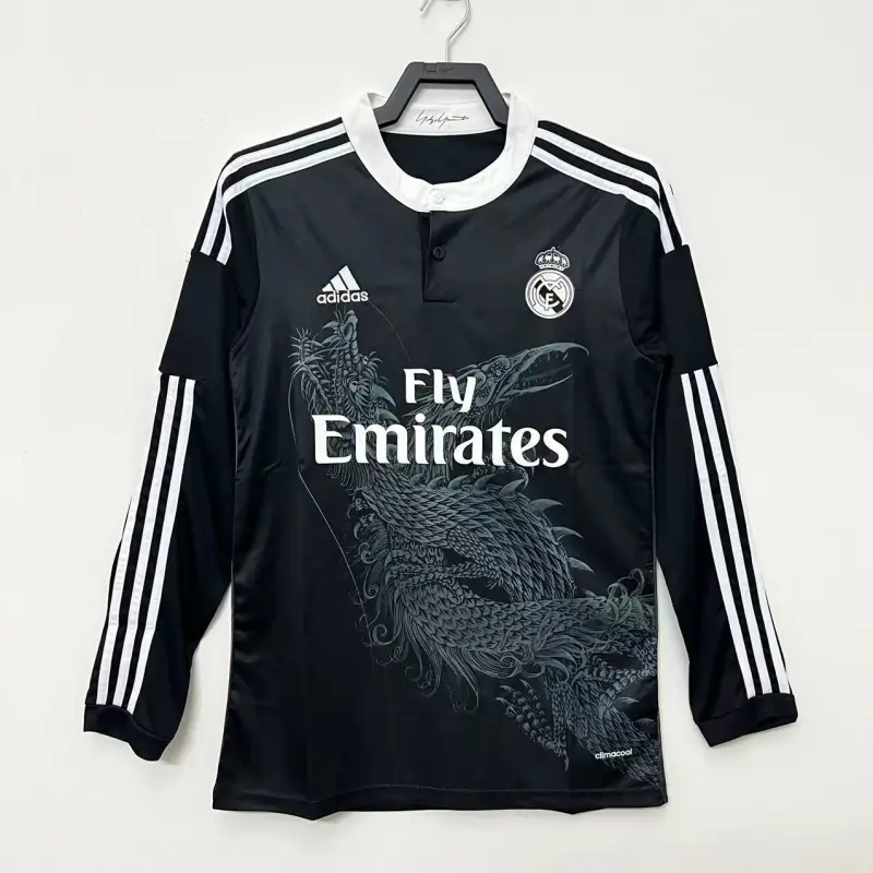 Camiseta Real Madrid 2014/15 Third Retro ML Negro