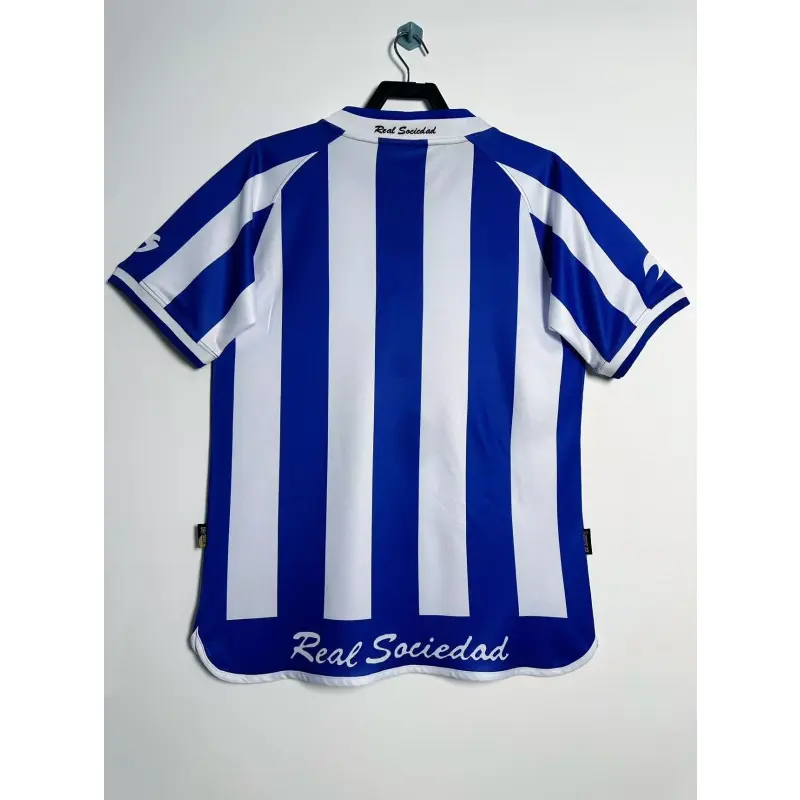 Camiseta Real Sociedad 2002/03 Home Retro Azul/Blanco