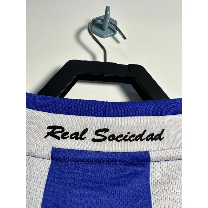 Camiseta Real Sociedad 2002/03 Home Retro Azul/Blanco