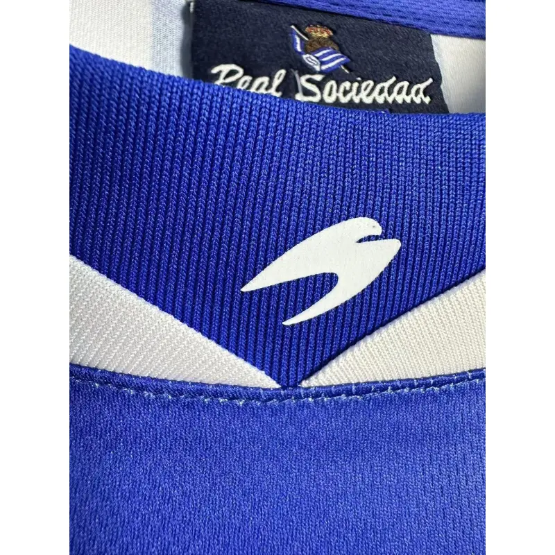 Camiseta Real Sociedad 2002/03 Home Retro Azul/Blanco