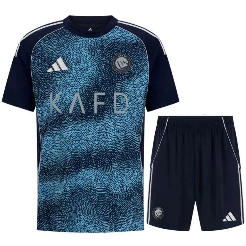 Camiseta Al Nassr 2025/2026 Away Azul Niño Kit