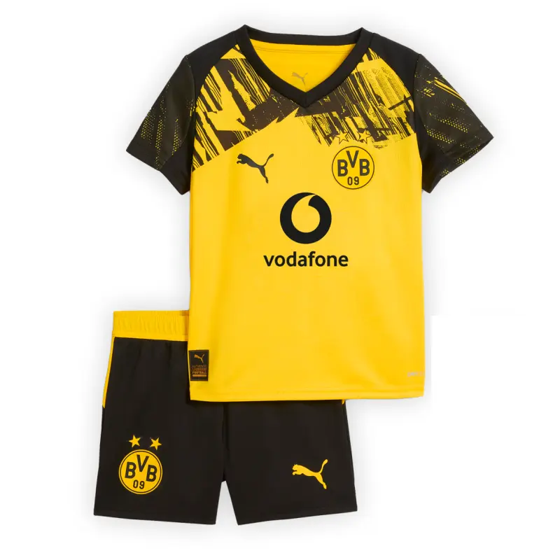 Camiseta Borussia Dortmund 2025/2026 Home Amarillo Niño Kit