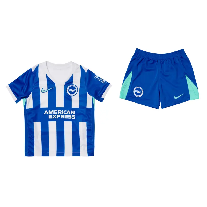 Camiseta Brighton 2025/2026 Home Azul/Blanco Niño Kit