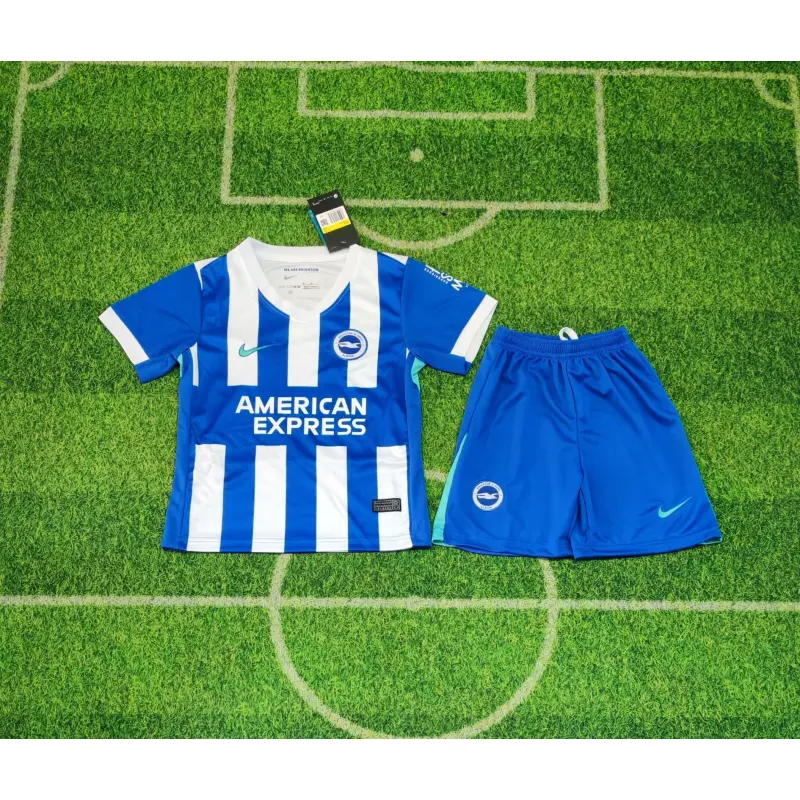 Camiseta Brighton 2025/2026 Home Azul/Blanco Niño Kit