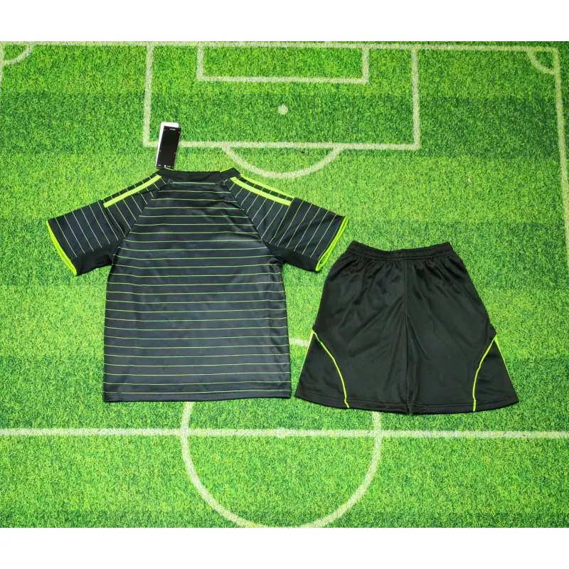 Camiseta Celtic 2025/2026 Away Negro/Verde Niño Kit