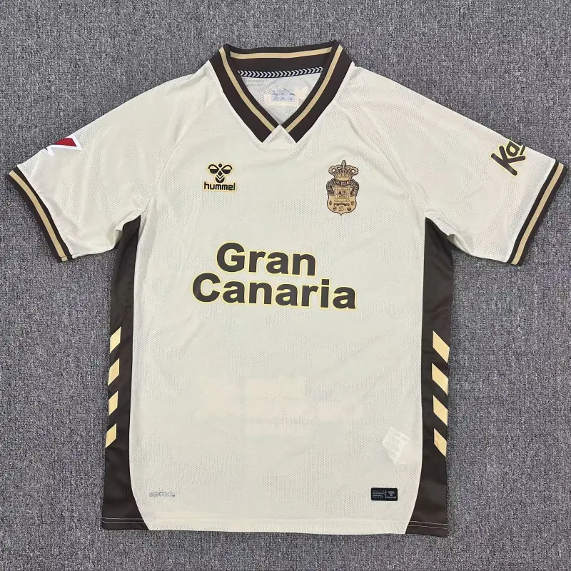 Camiseta Las Palmas 2025/2026 Third Beige con Parche La Liga