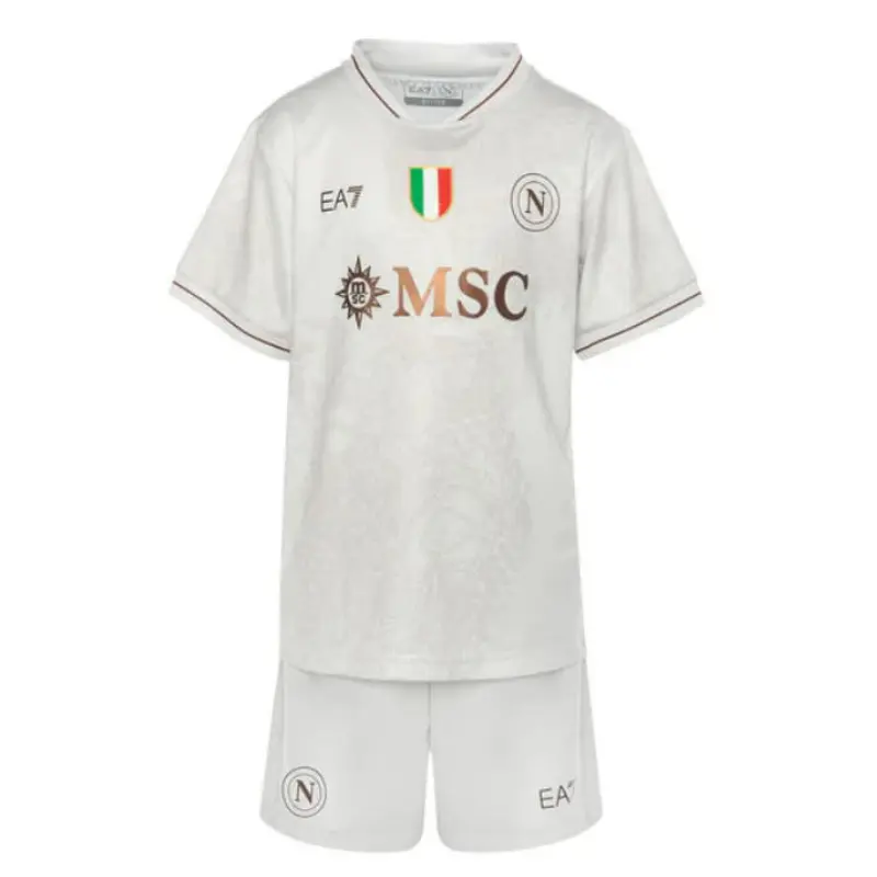 Camiseta Napoli 2025/2026 Away Blanco Niño Kit