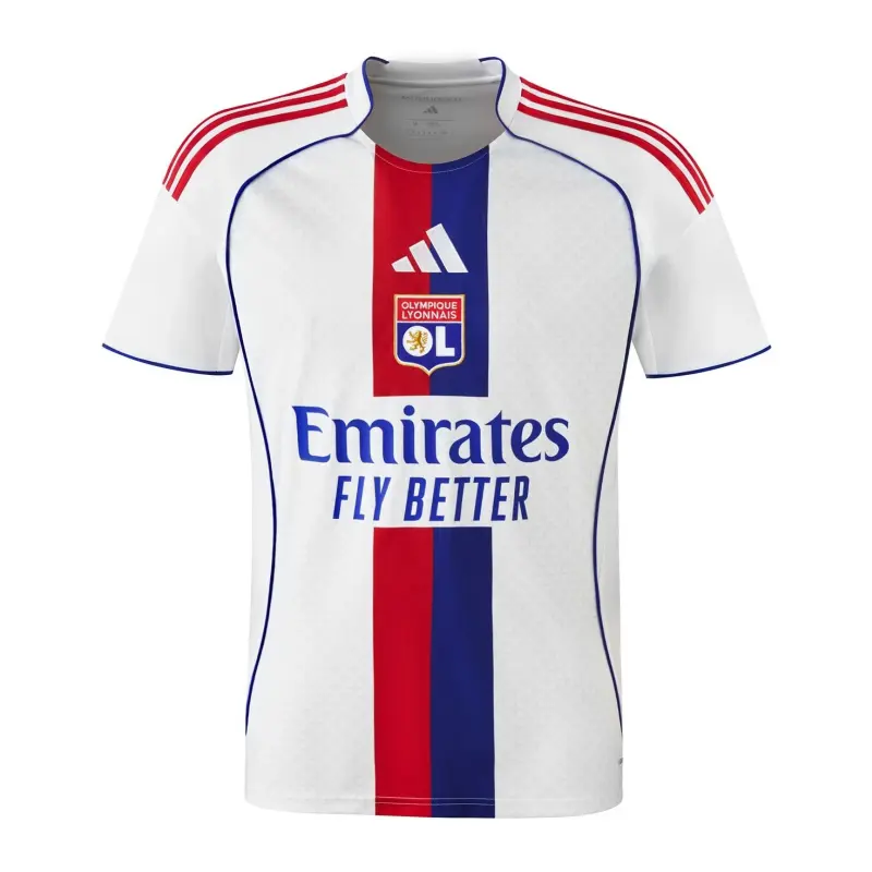 Camiseta Olympique De Lyon 2025/2026 Home Blanco Camiseta Olympique De Lyon 2025/2026 Home Blanco