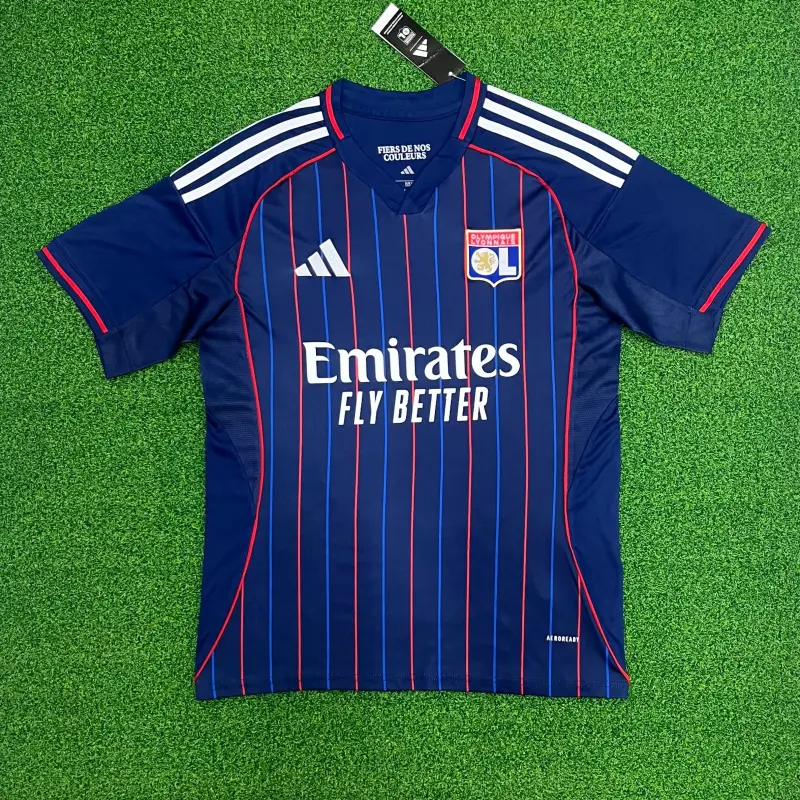 Camiseta Olympique De Lyon 2025/2026 Away Azul Marino