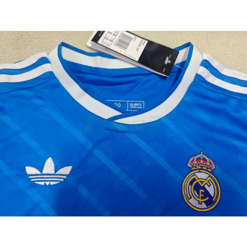 Camiseta Real Madrid 2025/2026 Third Azul Niño Kit con Parche HP