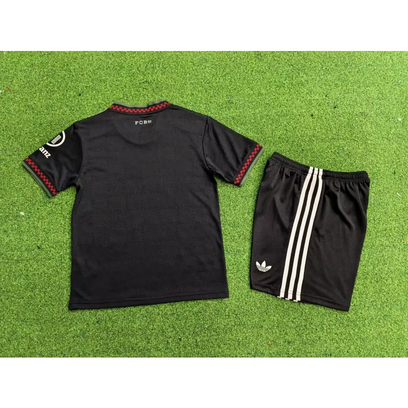 Camiseta Bayern Múnich 2025/2026 Third Negro Niño Kit (EDICIÓN JUGADOR)