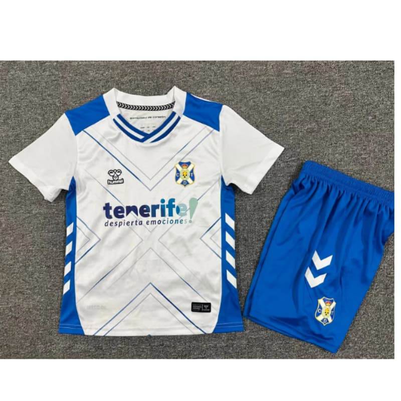 Camiseta CD Tenerife 2025/2026 Home Niño Kit Azul/Blanco