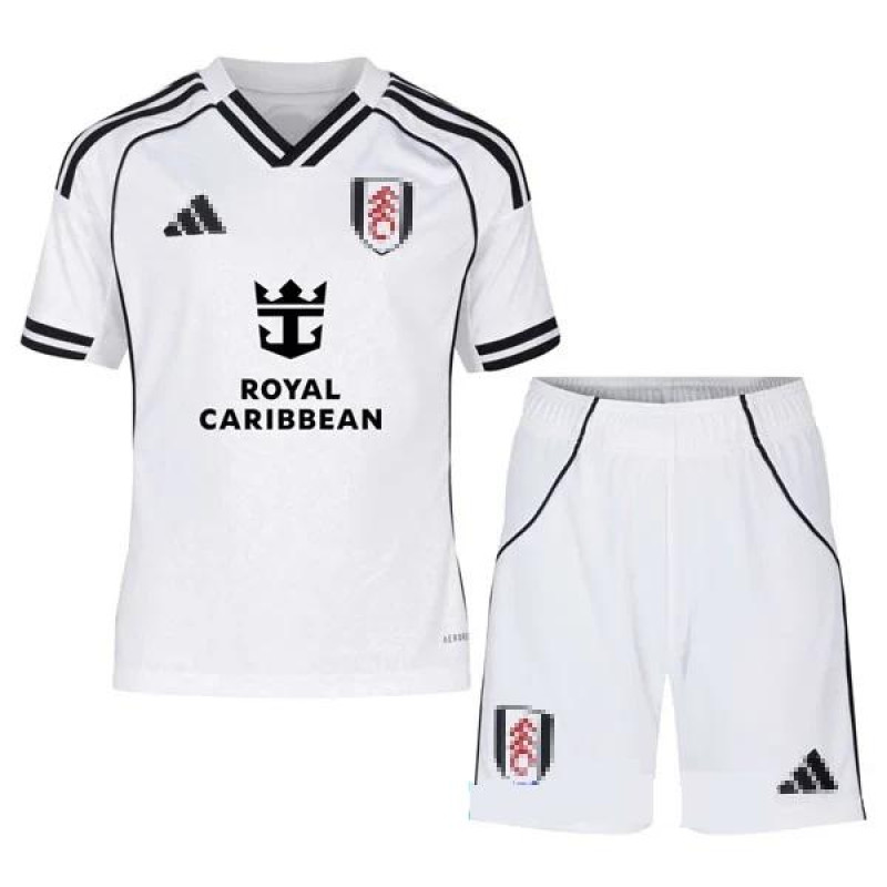 Camiseta Fulham F.C. 2025/2026 Home Blanco Niño Kit