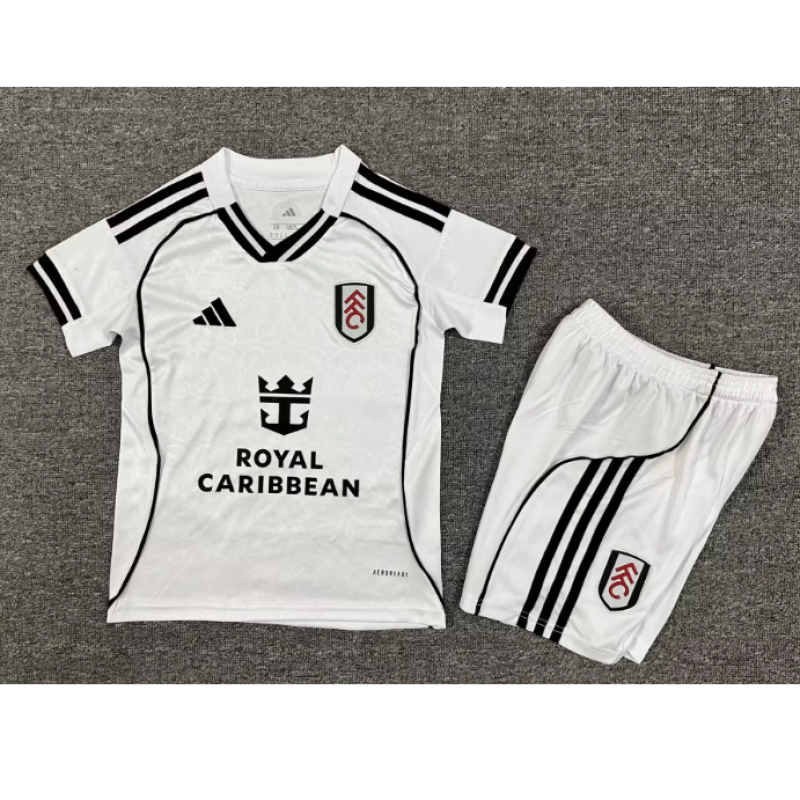 Camiseta Fulham F.C. 2025/2026 Home Blanco Niño Kit