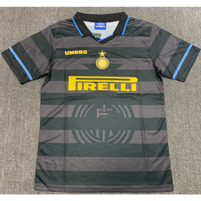 Camiseta Inter de Milan 1997/98 Third Gris/Negro