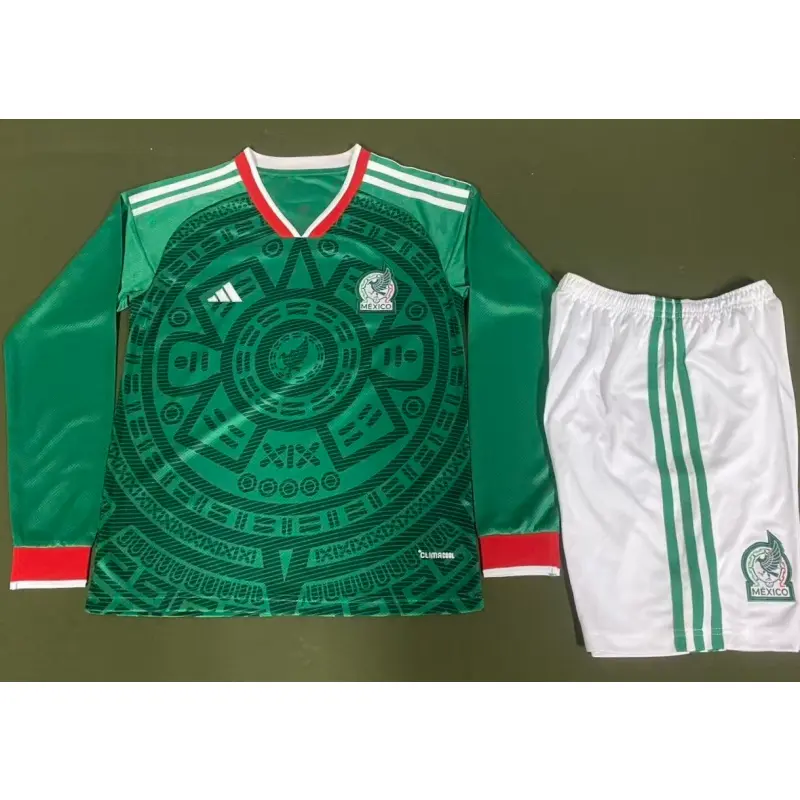 Camiseta México 2025/2026 Home ML Verde Niño Kit