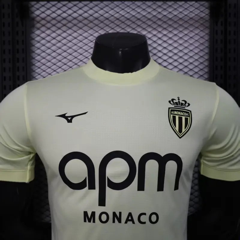 Camiseta Monaco 2025/2026 Third Amarillo Claro (EDICIÓN JUGADOR)