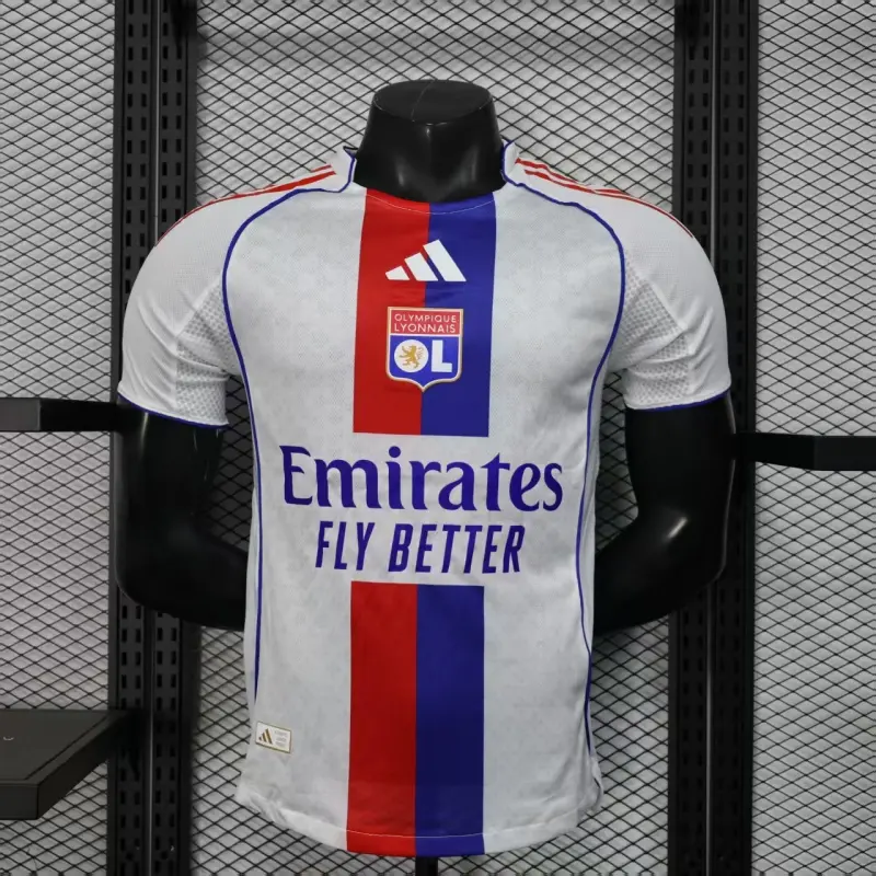 Camiseta Olympique De Lyon 2025/2026 Home Blanco (EDICIÓN JUGADOR) Camiseta Olympique De Lyon 2025/2026 Home Blanco (EDICIÓN JUGADOR)