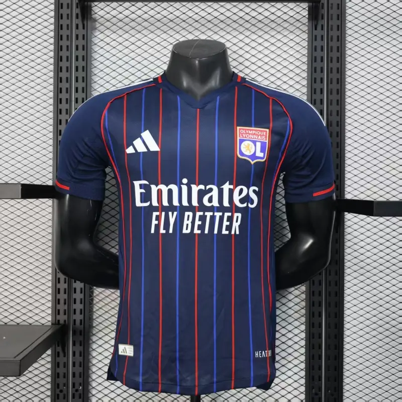 Camiseta Olympique De Lyon 2025/2026 Away Azul Marino (EDICIÓN JUGADOR)