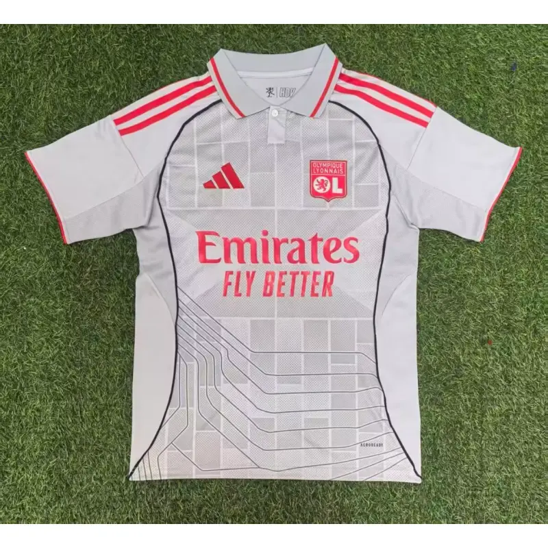 Camiseta Olympique De Lyon 2025/2026 Third Gris